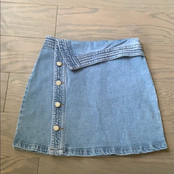 NEW The Fifth Label Offshore Denim Mini Skirt S - Picture 4 of 9